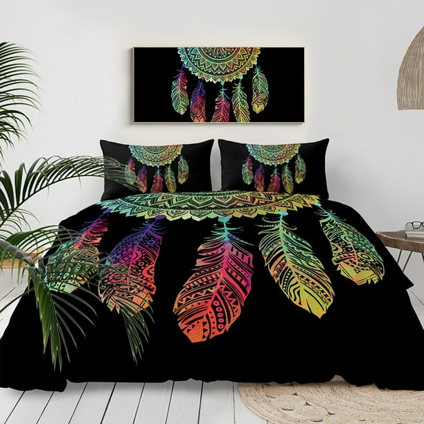 Feather Bull Single/Double/Queen/King Bed Quilt/Doona/Duvet Cover Set Pillowcase
